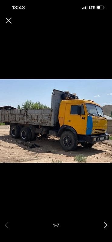 асфальт рез: Бортовой грузовик КамАЗ 6х4 - Конфигурация: трехосный, задняя тележка — 2
