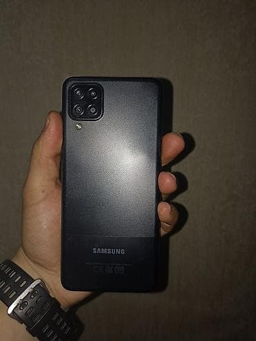 наушники кошка: Samsung Galaxy A12, Б/у, 32 ГБ, цвет - Черный, 2 SIM — 2