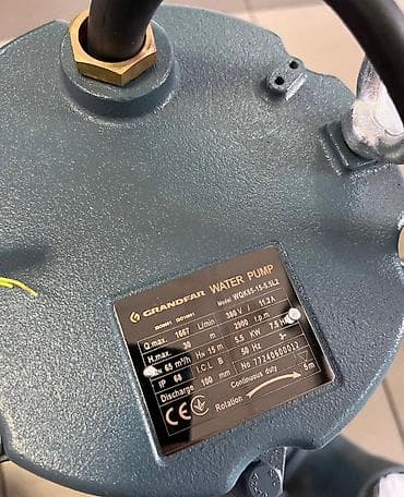 Оборудование для производства: Погружной фекальный насос GRANDFAR WQK65-15-5.5L2 Назначение: - — 2