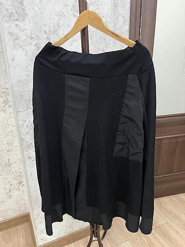 юбка с разрезом: Юбка, Модель юбки: Трапеция, Миди — 1