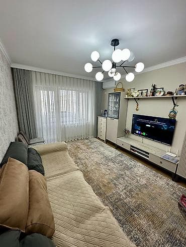 5: 2 комнаты, 60 м², Чон-Арык с. 105 серия, 5 этаж, Евроремонт — 1