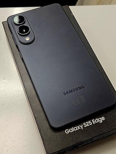 nokia e72: Samsung Galaxy S25 Edge, Б/у, 256 ГБ, цвет - Черный, 2 SIM, eSIM — 1