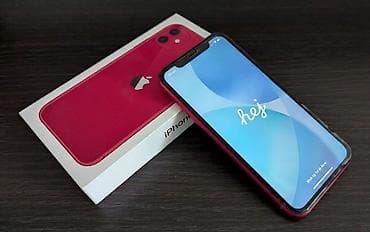 Iphone 11 красный идеальное состояние пользовались бережно 128 ГБ