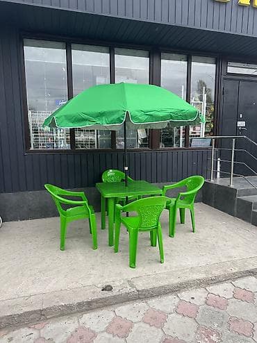 Комплект садовой мебели, Пластик