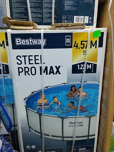 Надувной каркасный бассейн Bestway Steel Pro Max. - Диаметр: 4,57 м -