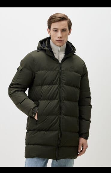 Мужской удлинённый пуховик Lacoste (оригинал) Покупали в официальном