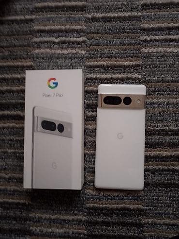 пиксель 10: Google Pixel 7 Pro, Б/у, 128 ГБ, цвет - Белый, 1 SIM, eSIM — 1