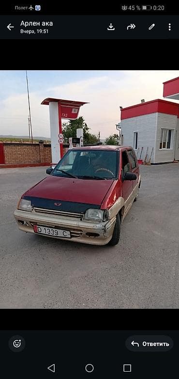 Daewoo Tico: 1995 г., 0.8 л, Механика, Бензин, Хэтчбэк
