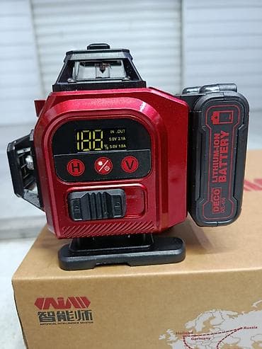 Лазерный уровень (нивелир) с перекрестными плоскостями и литий‑ионным