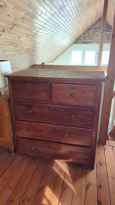 комод в спальню: Комод для одежды, Б/у, Без зеркала, Дерево, цвет - Коричневый, Самовывоз — 2