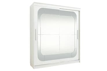 металлические шкафы для одежды: Шкаф -купе для одежды 2Д 19 Инфинити, Ясень Анкор светлый, СВ Мебель — 2