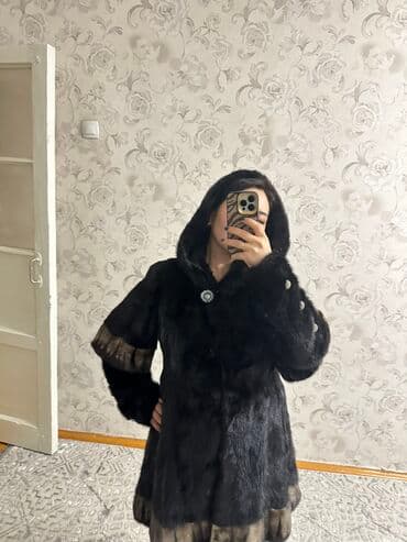 оптовики: Норковая шуба. Норка цельная теплая качественная. С капюшоном, со — 3