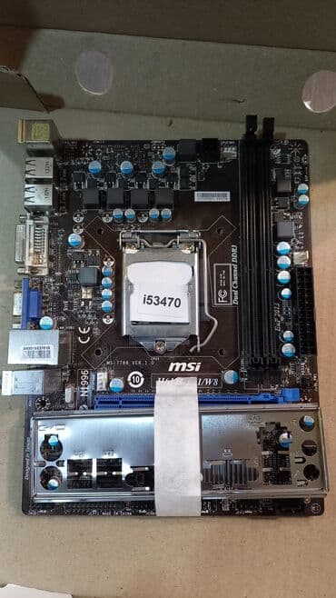 материнская плата 1155 сокет: Материнская плата, Б/у — 1