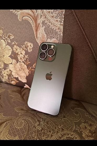 Уюлдук телефондор жана аксессуарлар: IPhone 13 Pro, Колдонулган, 256 ГБ, Alpine Green, Коргоочу айнек, Каптама, 78 % — 2