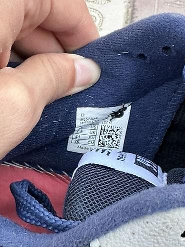 черные вельветовые брюки мужские: Мужские кроссовки, 41, New Balance, Б/у, цвет - Синий, Самовывоз — 3