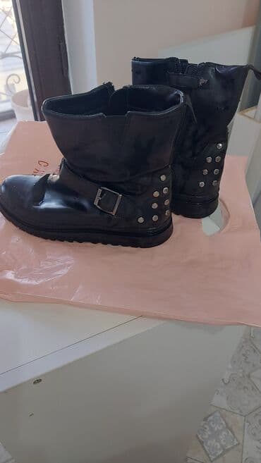 женская обувь больших размеров: Сапоги, 34, Geox, Б/у, цвет - Бежевый, Самовывоз — 1