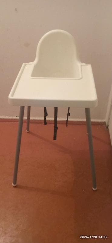 стульчик для кормления ikea antilop: Стульчик для кормления, Ikea, Пластик, Другой вид, цвет - Белый — 1