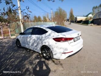 авто с последующим выкупом бишкек фит: Hyundai Avante: 2018 г., 1.6 л, Типтроник, Газ, Седан — 16