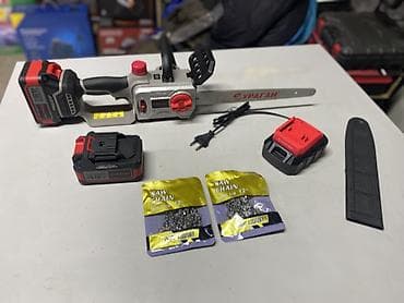 Иштеп даяр кылуучу инструменттер: Чынжырлуу электр араа Жаңы, Аккумулятордон, Ураган — 5