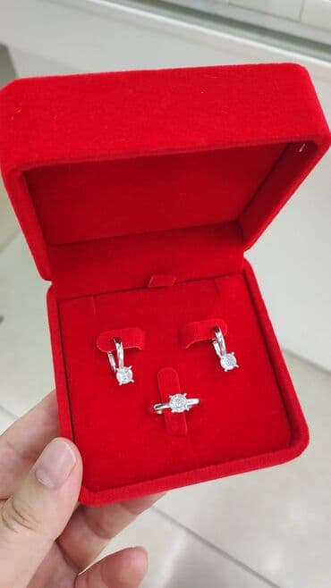 свадебные наборы ручной: Набор украшений, Проба 925, Женские, Новый — 2