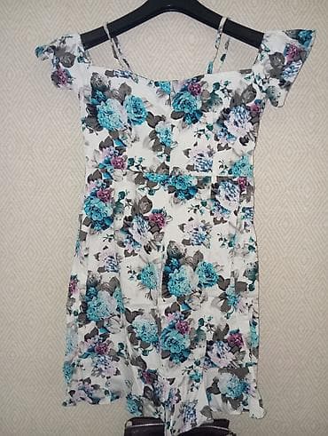 летние платья футляр: Повседневное платье, Лето, Короткая модель, M, L — 2