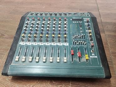 Микшерный пульт Mackie/Meikle Professional Mixer с усилителем - 8 at lalafo.kg Микшерный пульт Mackie/Meikle Professional Mixer с усилителем - 8