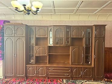 часы настенные электронные: Стенка-шкаф, Тип стенки-шкафа: Модульная, Для зала, Особенности: С отделением под телевизор — 2