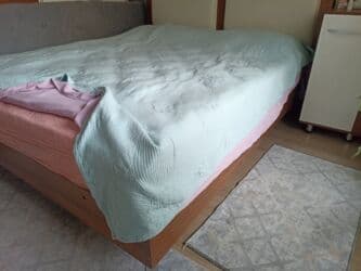 тумба под кровать: Спальный гарнитур, Двуспальная кровать, ДСП, Самовывоз, цвет - Коричневый — 1