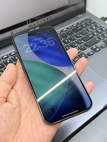 iphone 13 pro max osh: IPhone 15 Pro, Б/у, 128 ГБ, Black Titanium, Защитное стекло, Чехол, 87 % — 9