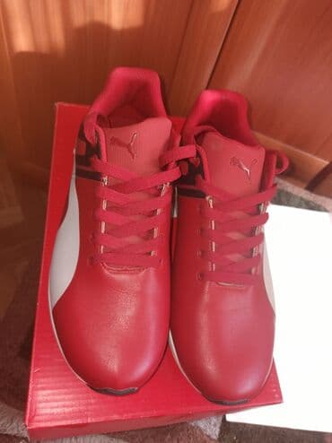Мужские кроссовки, 41, Puma, Б/у, цвет - Красный, Самовывоз, Платная доставка, Бесплатная доставка