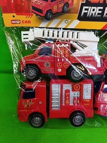 Детский мир: Машинки пожарная команда игрушки🚒 Комплектация товара: 4 пожарные — 2