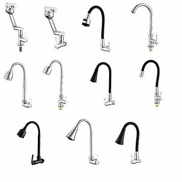 Кухонные смесители с высоким изливом и гибким гусаком - Линейка