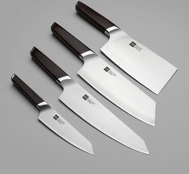 ножи на дробилку: Набор ножей Xiaomi Huo Hou Fire Waiting Steel Knife Set с подставкой — 3