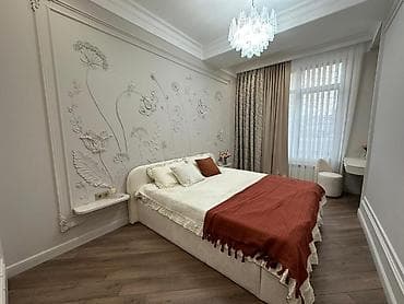 Квартиры: 2 комнаты, 75 м², Асанбай мкр Элитка, 1 этаж, Дизайнерский ремонт — 3