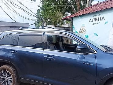 витровик: Хайландер 2018 дефлектор окон Alvy, Дефлектор капота Defly оригинал — 2