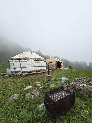 Юрты: Аренда юрты, Каркас Деревянный, 100 баш, Стол — 8