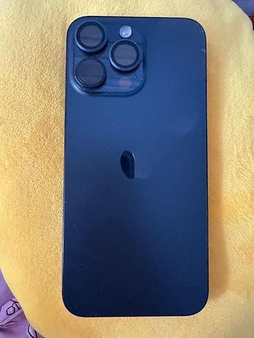 iphone 9 plus: IPhone 15 Pro Max, Б/у, Черный, Чехол, 85 % — 1