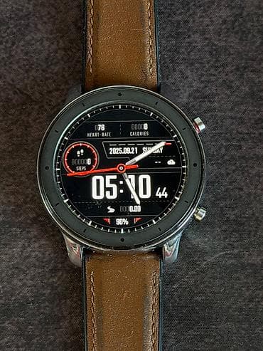 Apple Watch: AMAZFIT GTR Смарт-часы в отличном состоянии. Стальной круглый — 1