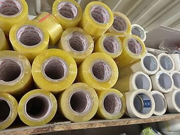 Пакеты: Скотч-лента для упаковки - Прозрачная и жёлтая упаковочная лента на — 1