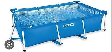 купал: Каркасный бассейн Intex прямоугольный 2.2м х 1.5м на 0.6м — 1