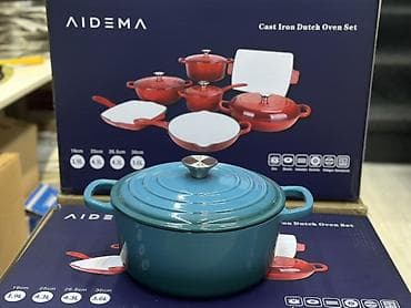 Кухонные принадлежности: Набор чугунной посуды AIDEMA — Cast Iron Dutch Oven Set Состав и — 6