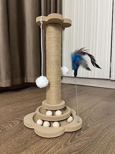мышык ош: 🐾 Когтеточка для кошек с игрушками — стильная и удобная! 🔋Цены — 5