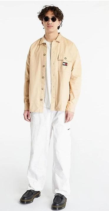 Мырзалардын бут кийими: Эркектердин көйнөгү, M, L, Tommy Hilfiger, Жаңы, түсү - Саргыч боз, Өзү алып кетүү — 4