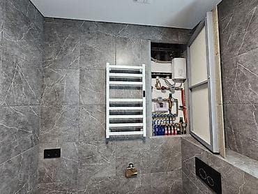 Офисная мебель: Тумба для ванны, С раковиной, Другой материал, цвет - Серый — 8