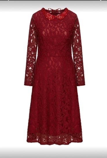 женская одежда больших размеров от производителя: Повседневное платье, Китай, Осень-весна, Трапеция, L — 2