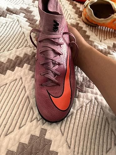 триколор: Футбольные бутсы/сороконки Nike Mercurial с носком-манжетой. 42 размер — 3