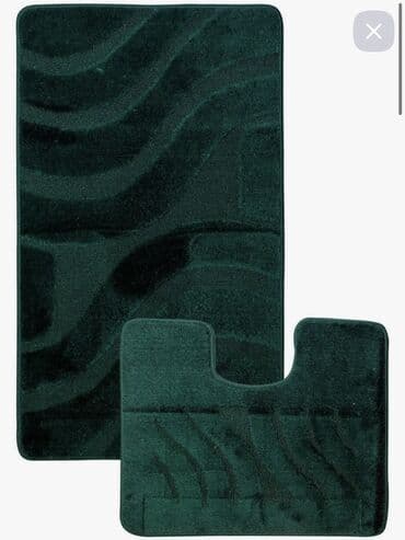 ковры для ванн: Коврик для унитаза с вырезом, Новый — 1