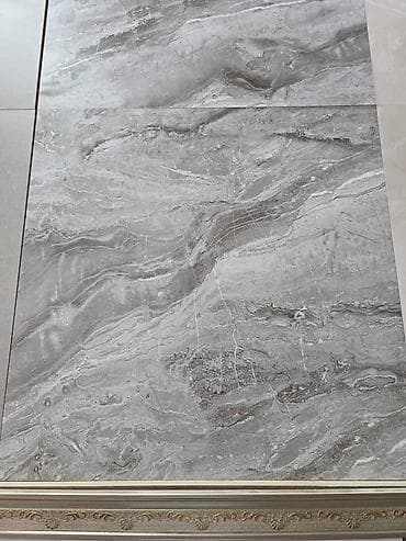 Үй жана бакча: Максаты: Пол үчүн, түсү - Боз, 60x60 см — 1