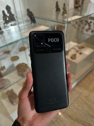 Poco C40, Б/у, 64 ГБ, цвет - Черный, 1 SIM, 2 SIM, eSIM