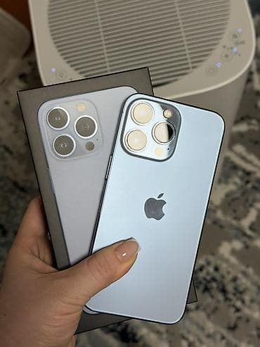 IPhone 13 Pro, Б/у, 256 ГБ, Sierra Blue, Зарядное устройство, Защитное стекло, Чехол, 79 %